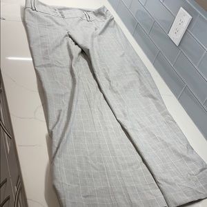 INC plaid grey trousers